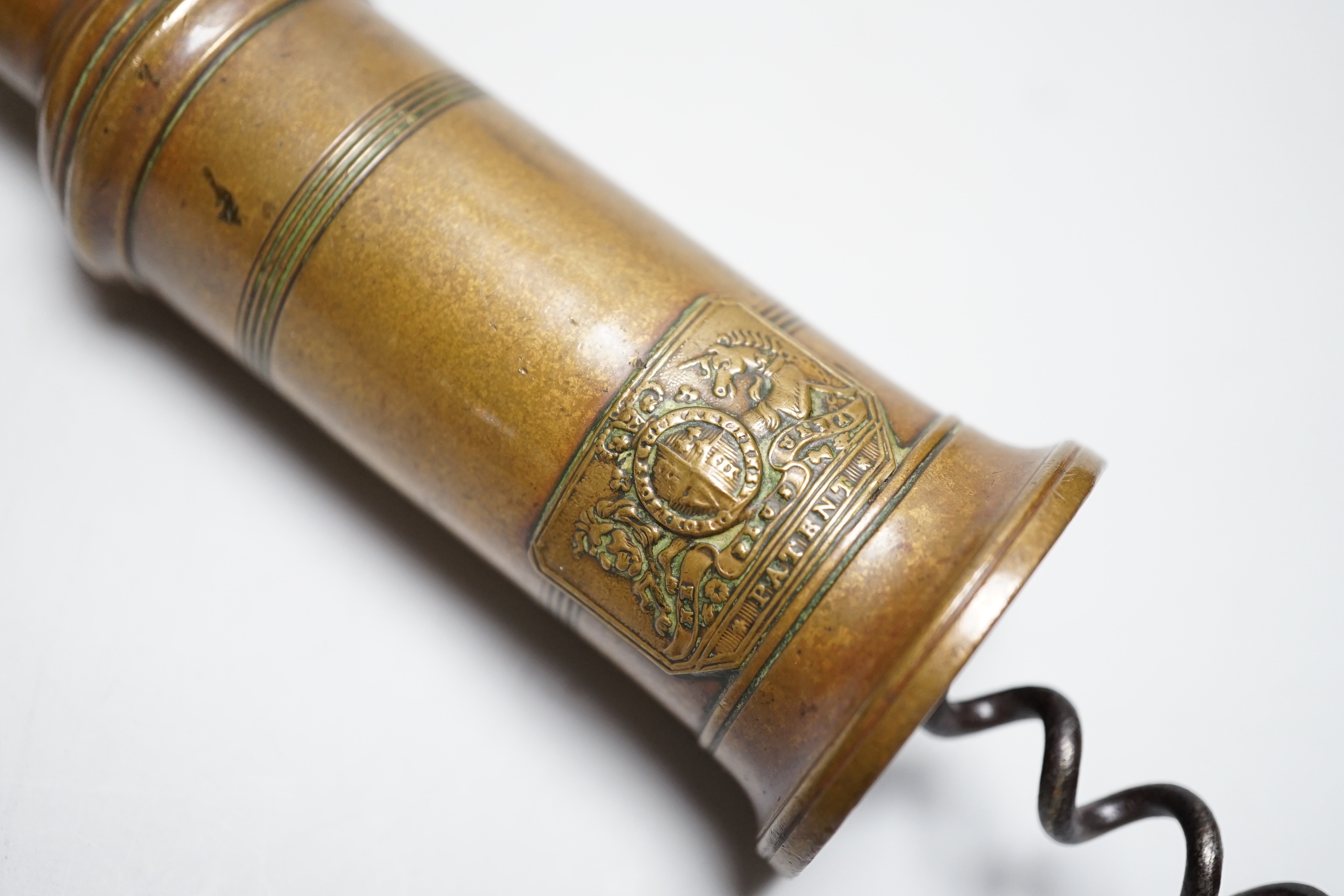 A 19th century bone-handled Thomason patent corkscrew